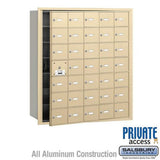 Salsbury Industries 3635SFP sandstone horizontal mailbox private access
