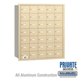 Salsbury Industries 3635SRP sandstone horizontal mailbox private access