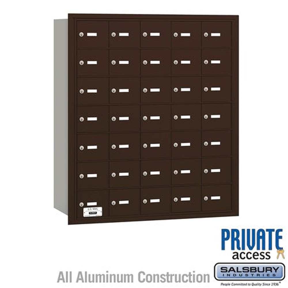 Salsbury Industries 3635ZRP bronze horizontal mailbox private access