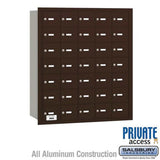 Salsbury Industries 3635ZRP bronze horizontal mailbox private access