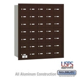 Salsbury Industries 3635ZRU bronze horizontal mailbox usps access