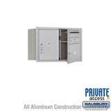 Salsbury Industries 3705D-01AFP-01-FP 4C Horizontal Mailbox 5 Door High Front Loading Private Access Aluminum