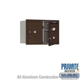 Salsbury Industries 3705D-01ZFP-01-FP 4C Horizontal Mailbox 5 Door High Front Loading Private Access Bronze