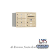 Salsbury Industries 3705D-08SRU sandstone horizontal mailbox usps access