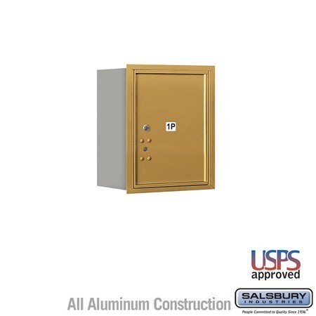 Salsbury Industries 3705S-1PGRU gold horizontal mailbox usps access