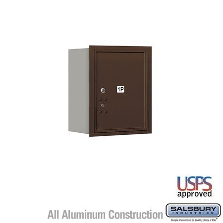 Salsbury Industries 3705S-1PZRU bronze horizontal mailbox usps access