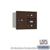Salsbury Industries 3706D-02ZRU-02-RU 4C Horizontal Mailbox 6 Door High Rear Loading USPS Access Bronze