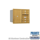 Salsbury Industries 3706D-04GRP-04-RP 4C Horizontal Mailbox 6 Door High Rear Loading Private Access Gold