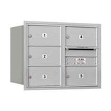 Salsbury Industries 3706D-05ARP aluminum horizontal mailbox private access