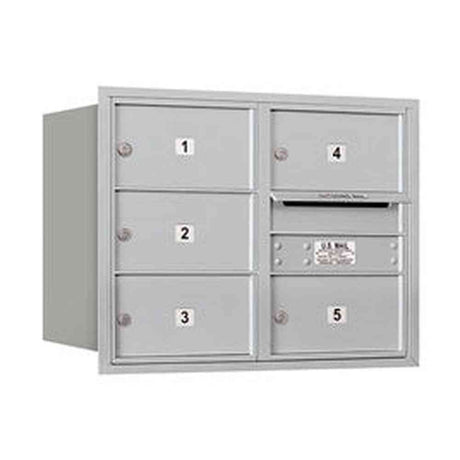 Salsbury Industries 3706D-05ARP aluminum horizontal mailbox private access