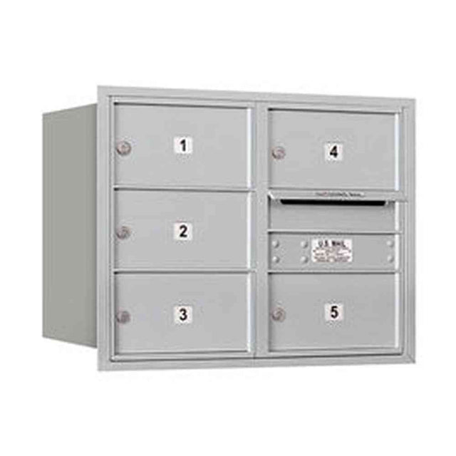 Salsbury Industries 3706D-05ARP aluminum horizontal mailbox private access
