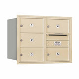 Salsbury Industries 3706D-05SRP sandstone horizontal mailbox private access