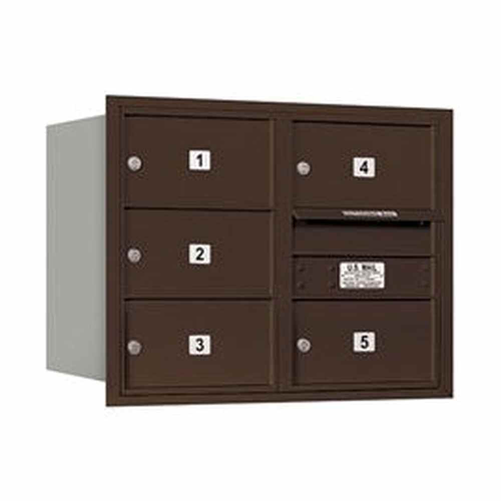 Salsbury Industries 3706D-05ZRP bronze horizontal mailbox private access