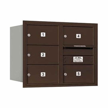 Salsbury Industries 3706D-05ZRP bronze horizontal mailbox private access