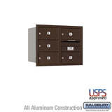 Salsbury Industries 3706D-05ZRU bronze horizontal mailbox usps access