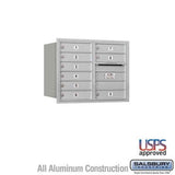 Salsbury Industries 3706D-09ARU aluminum horizontal mailbox usps access