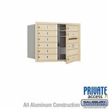 Salsbury Industries 3706D-09SFP sandstone horizontal mailbox private access