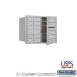 Salsbury Industries 3706D-10AFU aluminum horizontal mailbox usps access