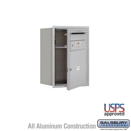 Salsbury Industries 3706S-01AFU aluminum horizontal mailbox usps access