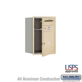 Salsbury Industries 3706S-01SFU sandstone horizontal mailbox usps access
