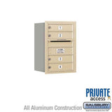 Salsbury Industries 3706S-04SRP sandstone horizontal mailbox private access