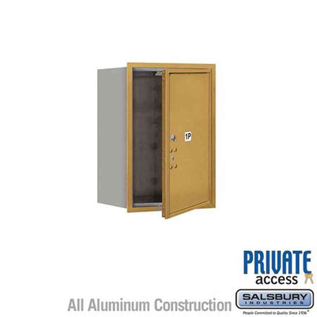 Salsbury Industries 3706S-1PGFP gold horizontal mailbox private access