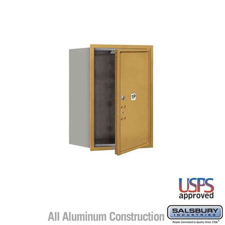 Salsbury Industries 3706S-1PGFU gold horizontal mailbox usps access