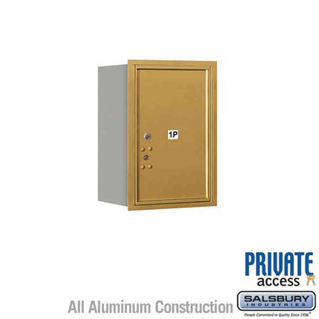 Salsbury Industries 3706S-1PGRP gold horizontal mailbox private access