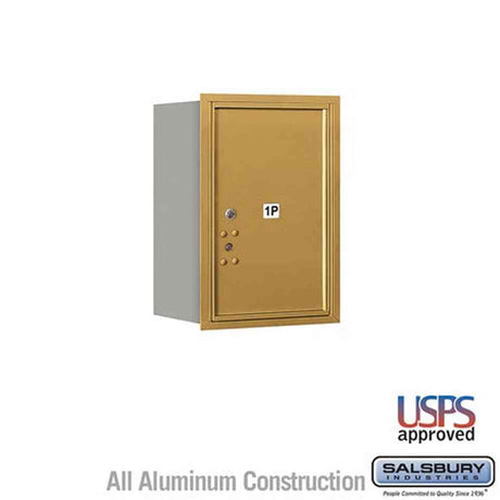 Salsbury Industries 3706S-1PGRU gold horizontal mailbox usps access
