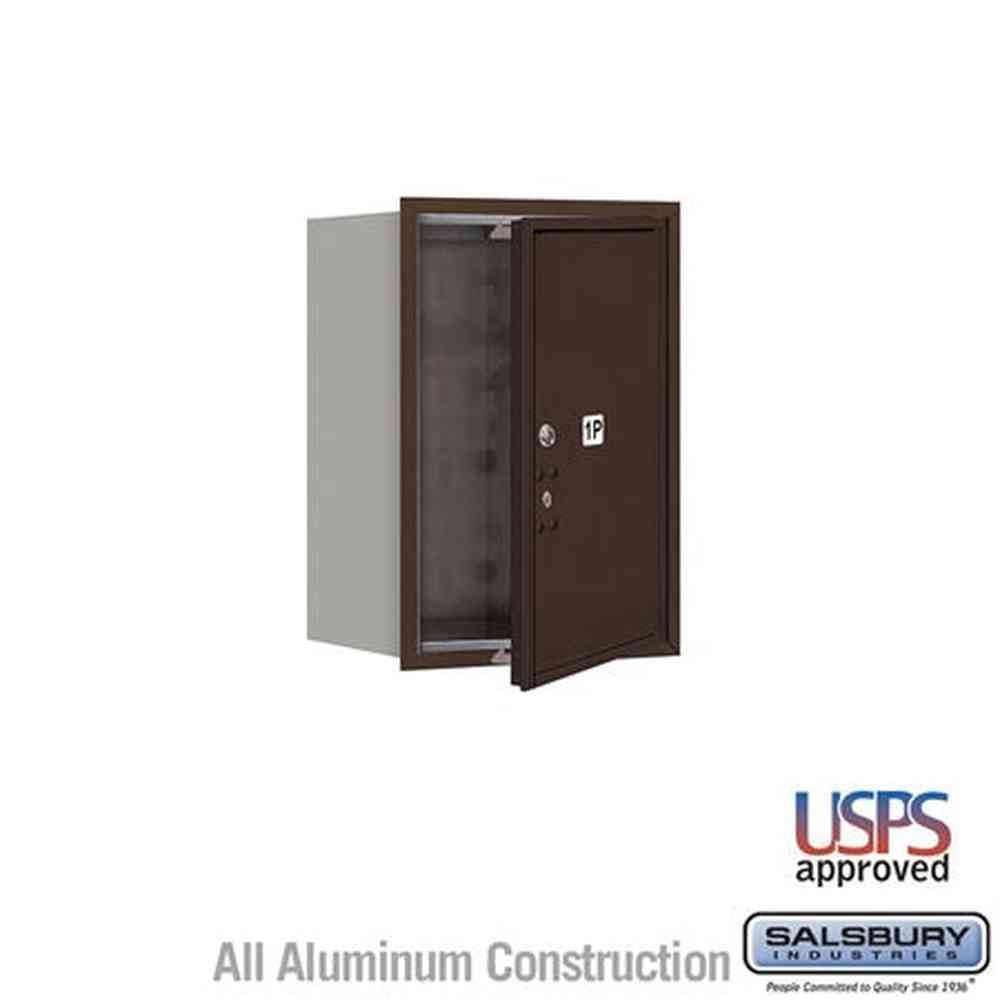 Salsbury Industries 3706S-1PZFU bronze horizontal mailbox usps access
