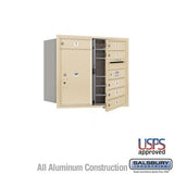 Salsbury Industries 3707D-06SFU sandstone horizontal mailbox usps access
