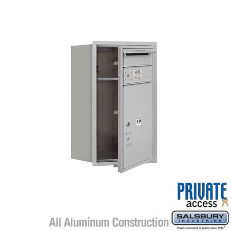 Salsbury Industries 3707S-1PAFP aluminum horizontal mailbox private access