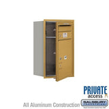 Salsbury Industries 3707S-1PGFP gold horizontal mailbox private access