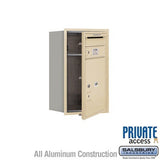 Salsbury Industries 3707S-1PSFP sandstone horizontal mailbox private access