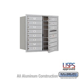 Salsbury Industries 3708D-14AFU aluminum horizontal mailbox usps access