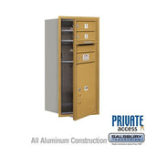 Salsbury Industries 3709S-02GFP gold horizontal mailbox private access