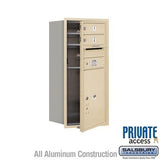 Salsbury Industries 3709S-02SFP sandstone horizontal mailbox private access