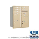 Salsbury Industries 3710D-07SRP sandstone horizontal mailbox private access