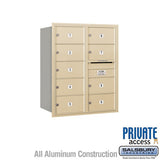 Salsbury Industries 3710D-09SRP sandstone horizontal mailbox private access