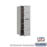 Salsbury Industries 3710S-04AFU aluminum horizontal mailbox usps access