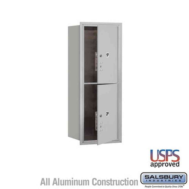 Salsbury Industries 3710S-2PAFU aluminum horizontal mailbox usps access