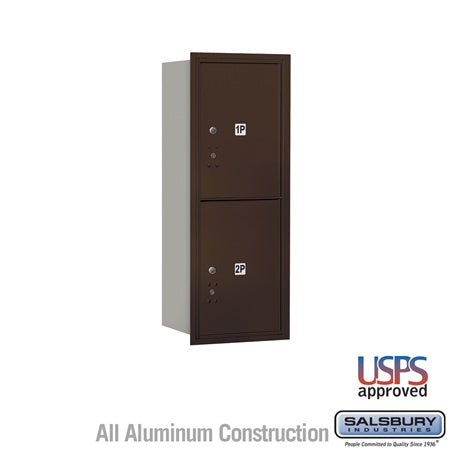 Salsbury Industries 3710S-2PZRU horizontal mailbox usps access, additional view