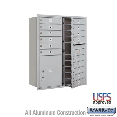 Salsbury Industries 3711D-15AFU horizontal mailbox usps access, additional view