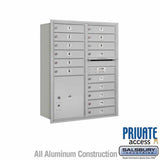 Salsbury Industries 3711D-15ARP aluminum horizontal mailbox private access