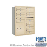 Salsbury Industries 3711D-15SRP sandstone horizontal mailbox private access