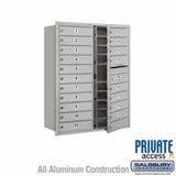 Salsbury Industries 3711D-20AFP aluminum horizontal mailbox private access