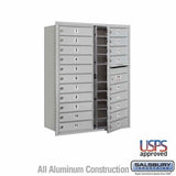 Salsbury Industries 3711D-20AFU aluminum horizontal mailbox usps access