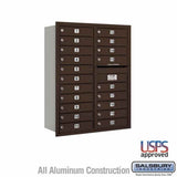 Salsbury Industries 3711D-20ZRU bronze horizontal mailbox usps access