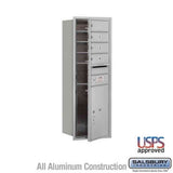 Salsbury Industries 3711S-04AFU aluminum horizontal mailbox usps access