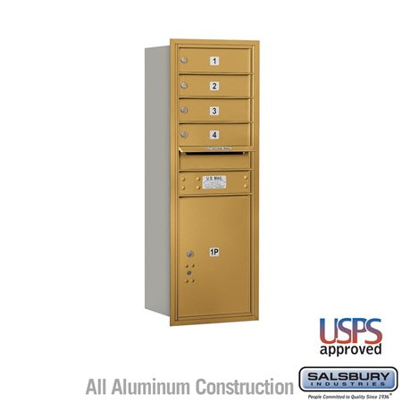 Salsbury Industries 3711S-04GRU horizontal mailbox usps access, additional view